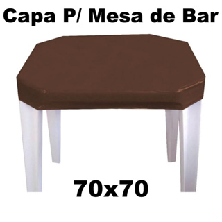 Kit 5 Capa para Mesa de Plástico Bar/Restaurante 70x70 Kourino em Oferta na Shopee