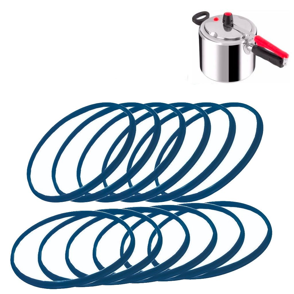 Kit Jogo 12 Borracha Silicone Para Panela De Pressão Universal Resistente Prático 12 Peças Cozinhar em Oferta na Shopee