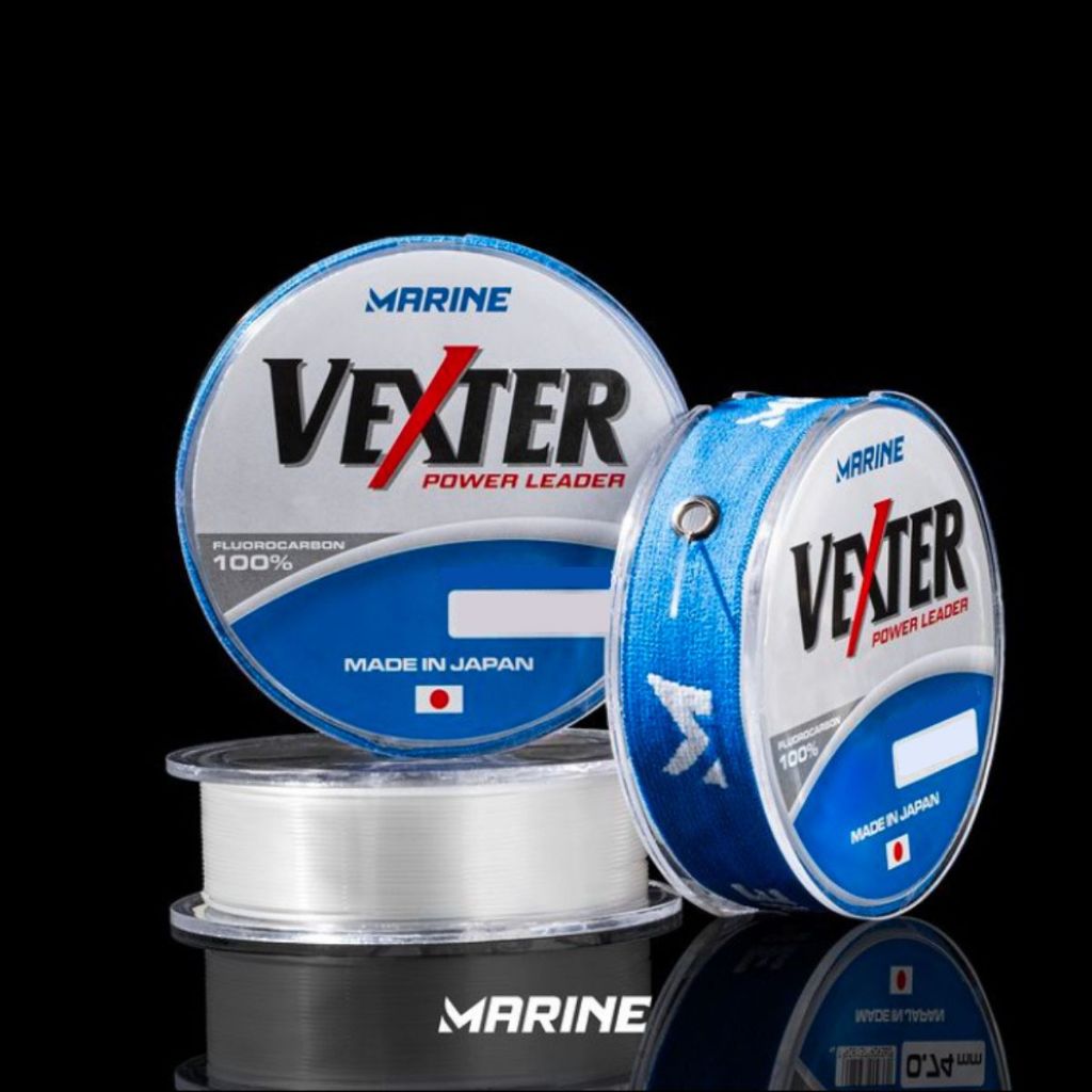Linha Vexter Power Leader Marine Sports 50m - 100% Fluorcarbono Tamanhos 0.28mm ao 0.74mm