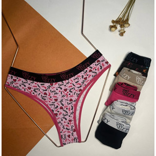 Kit 6 calcinha de algodão cotton tanga conforto cós largo feminina