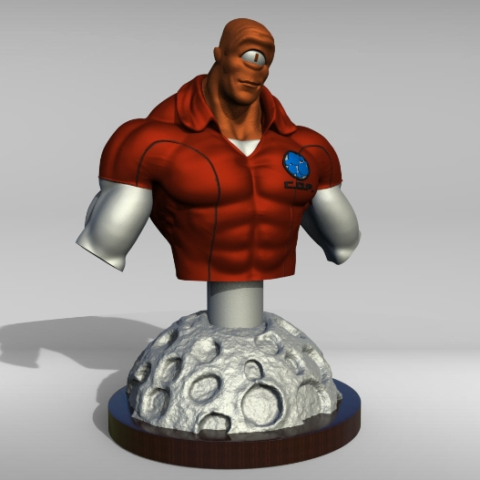 Allen the alien Invencível miniatura 3d