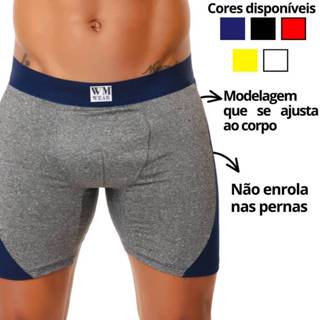 Cueca Recorte Poliéster Não enrola nas pernas e alta durabilidade em Oferta na Shopee