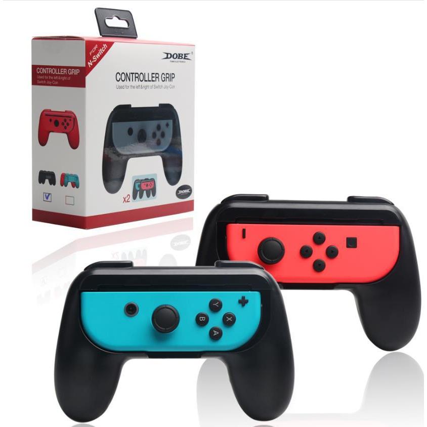 Grip Controller Para JoyCon Nintendo Switch Suporte Confortável Antiderrapante Preto Acessório Gamer