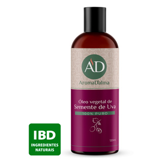Óleo Vegetal De Semente De Uva - Prensado a Frio, 100% Puro e Vegano | Hidratação Para Corpo e Rosto 120 ml em Oferta na Shopee