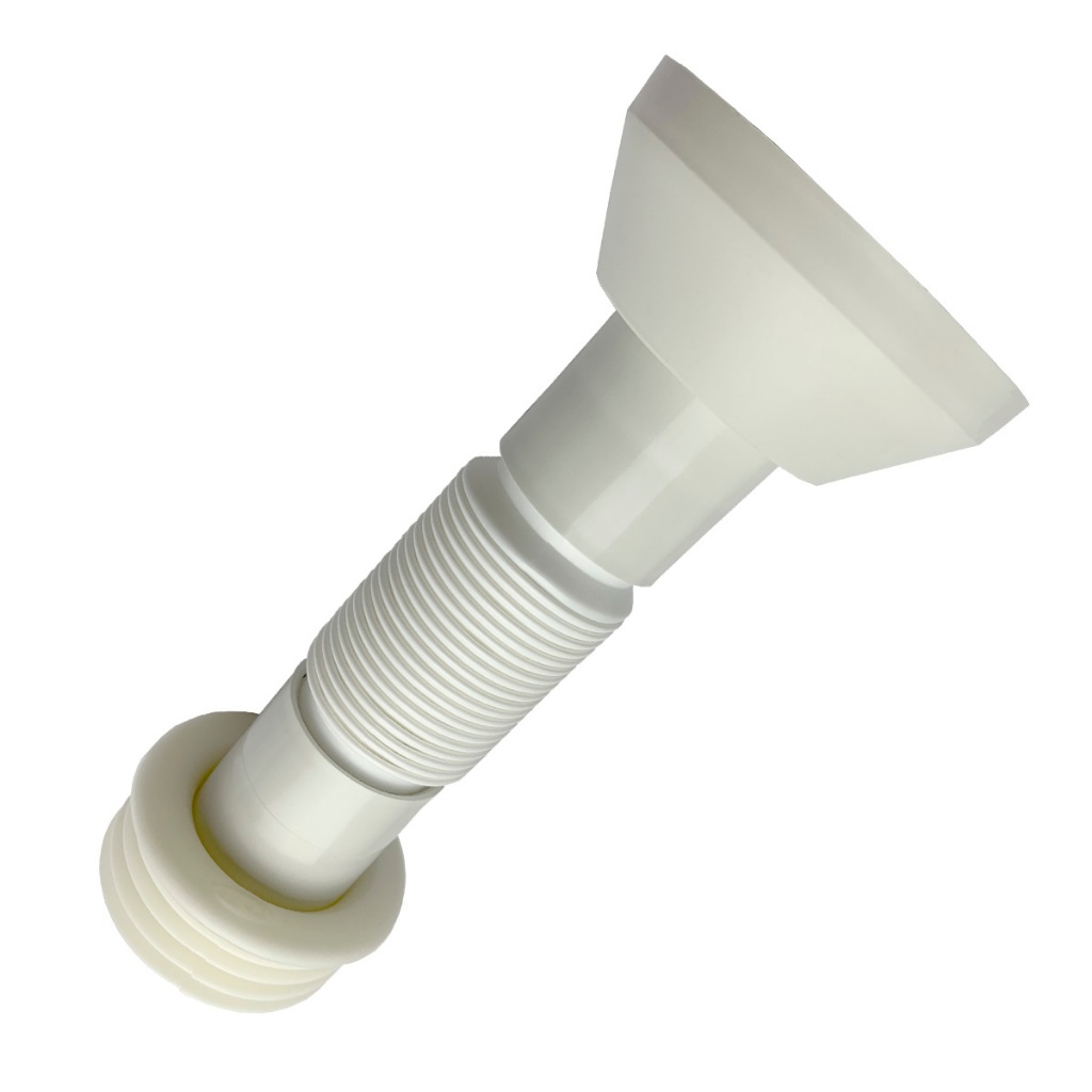 TUBO DE LIG. SANFONADO COM CANOPLA E ESPUDE SANFONA