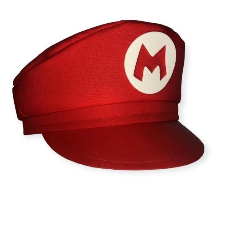 Detalhes do Kit Super Mário Bros e Luigi ,Boina C/ Bigode  Suspensório  Fantasia OXFORD - ADULTO