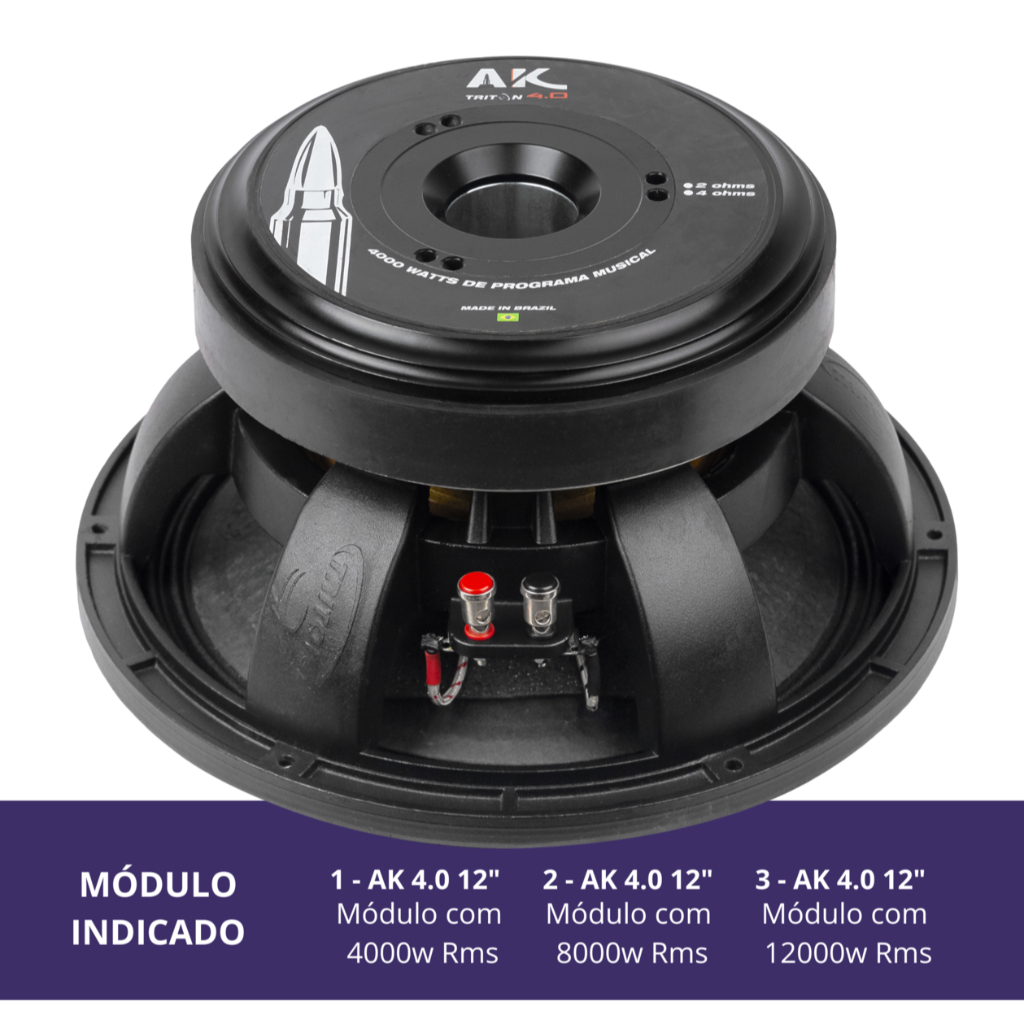 Alto Falante Triton Ak 4.0 2000w Rms 12" 4 Ohms — imagem 2 de 2
