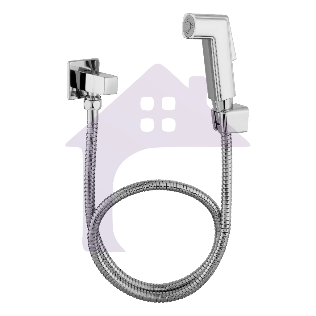 Kit de Ducha Higiênica Para Banheiro Completa Luxo Metal Inox núcleo da válvula de cobre 1,2m Chuveirinho Privada