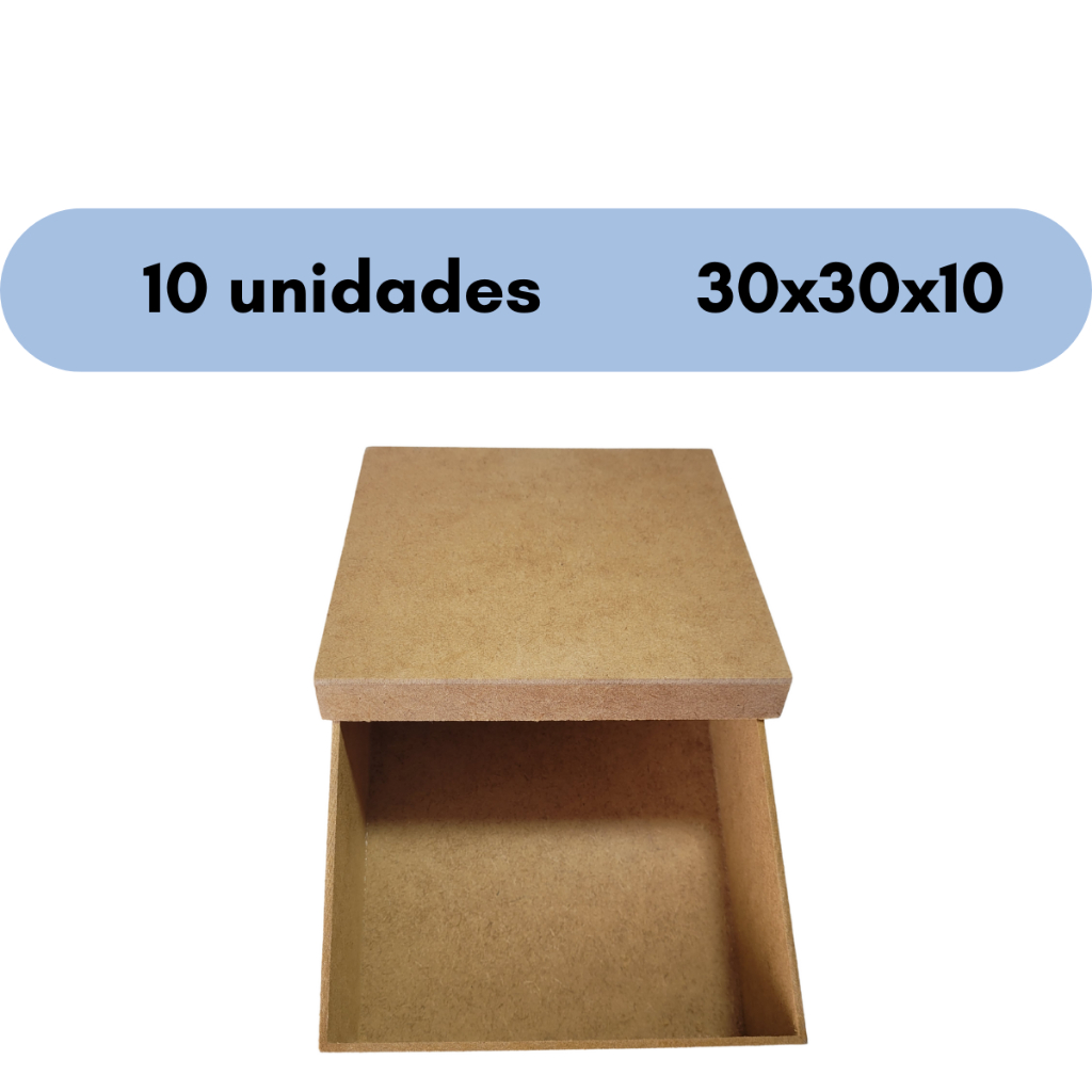 10 Caixas MDF Lembrancinha - 30x30x10