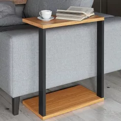 Mesa Lateral De Apoio Eloisa Com Base E Pé De 25mm - Cor