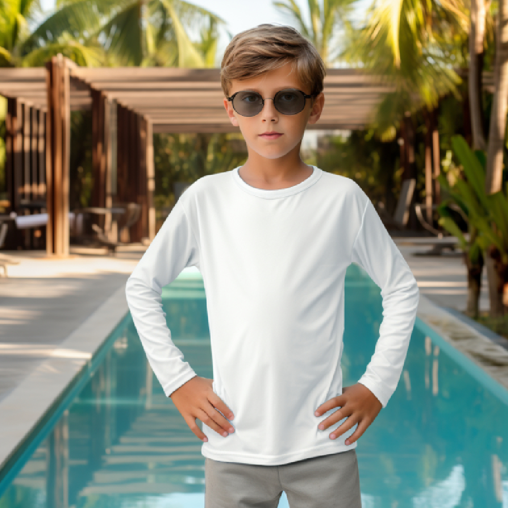 Blusa Uv proteção solar fator 50fps Camisa Térmica Menino Masculina Manga Comprida Infantil Juvenil em Oferta na Shopee