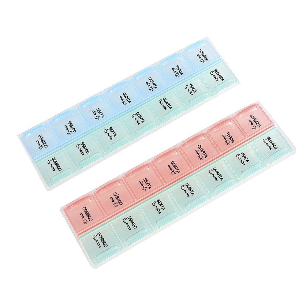 Porta Remédio Semanal Organizador de Comprimidos em Oferta na Shopee