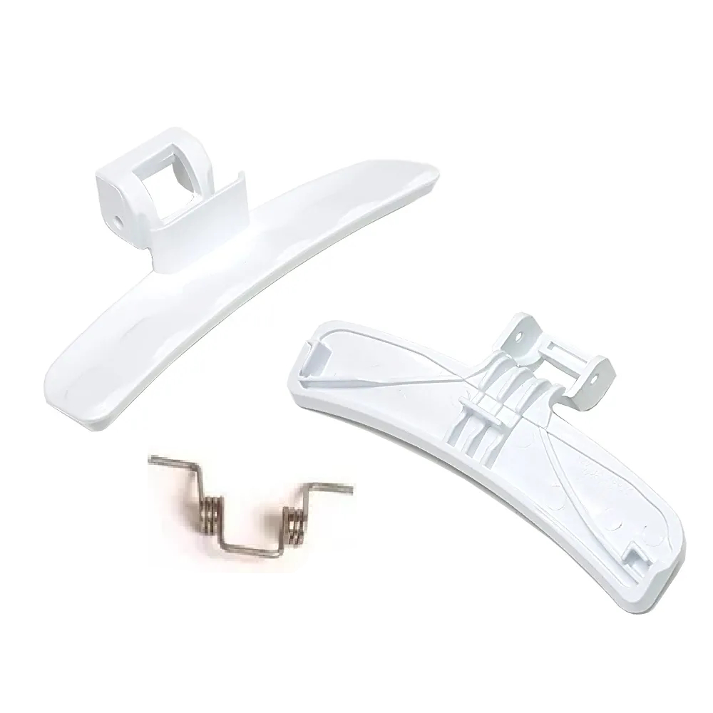 Puxador + Mola Lavadora E Lava E Seca Samsung Original Branco DC64-01524B