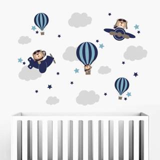 Adesivos De Parede Urso Aviador em Oferta na Shopee
