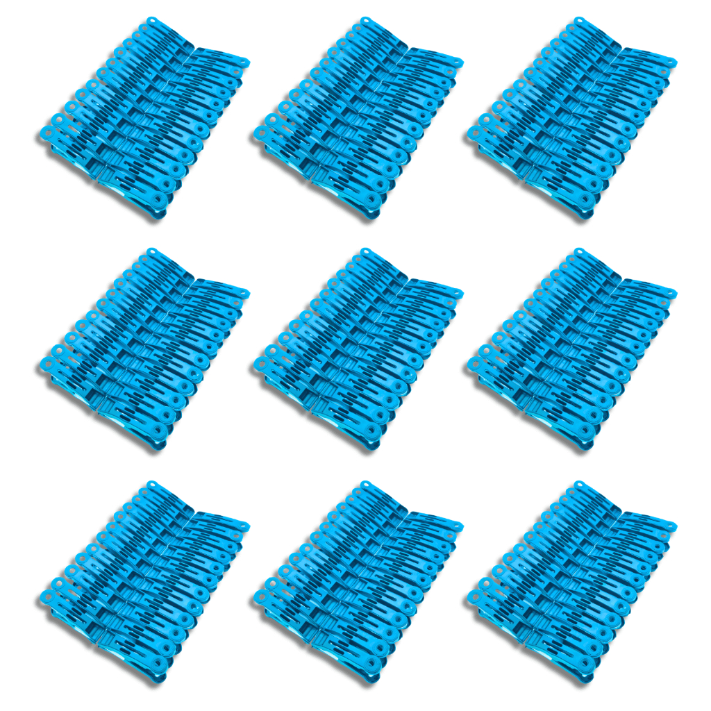Kit Prendedores AZUL Plástico Grampos de Roupas Varal Resistente em Oferta na Shopee