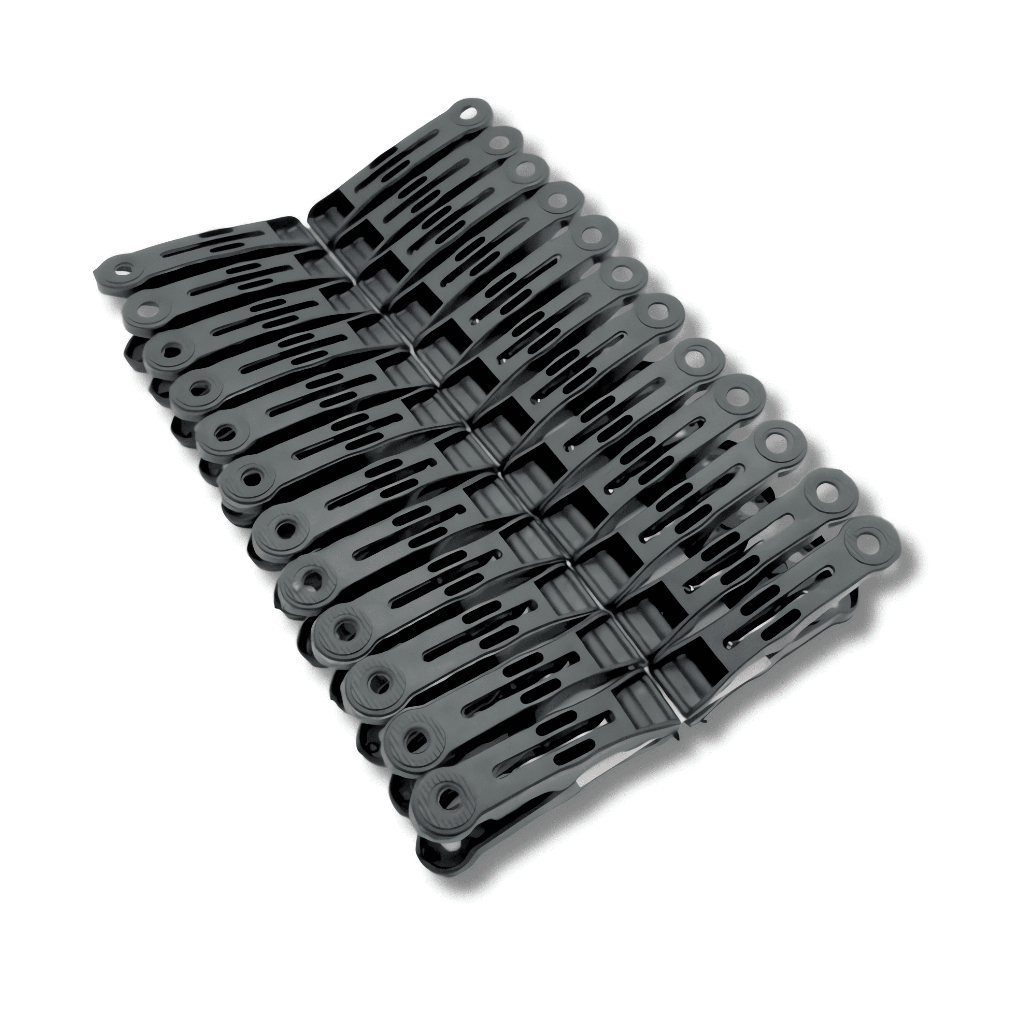 Prendedores COR PRETO Plástico Resistente Grampos de Roupas Pregadores Varal em Oferta na Shopee