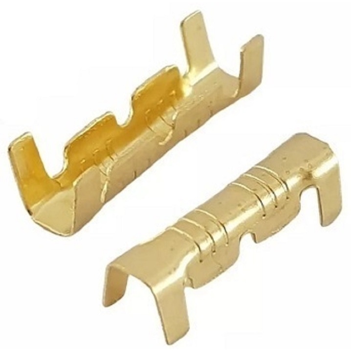 10 Terminal Emenda Luva Tipo U  Para Fio 0,3mm - 1,5mm e Fusível Térmico 1A 2A 3A 4A 5A 10A 15A 16A  250V
