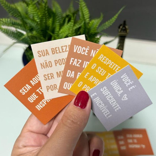 KIT mini Cartões com frases motivacionais MINIMALISTA | cartão cliente | Papelaria | COLEÇÃO NOVA em Oferta na Shopee