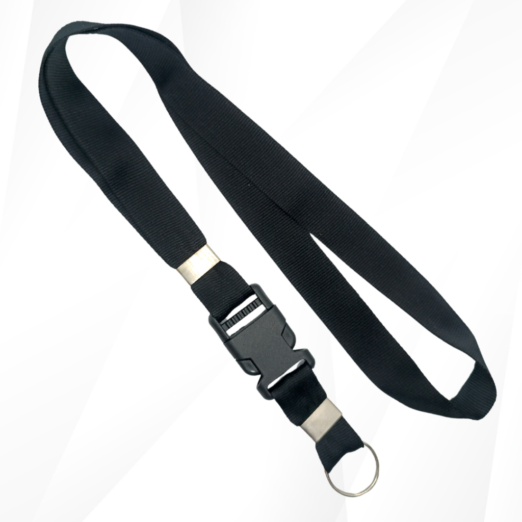 Cordão Para Pescoço Preto com Engate Rápido Alta Qualidade em Oferta na Shopee