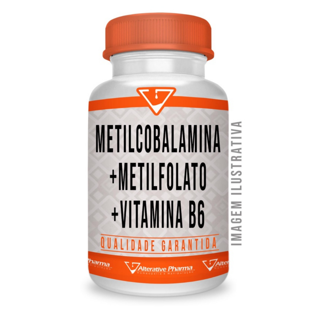 Metilcobalamina 1mg com Metilfolato 1mg e Vitamina B6 15mg 60 Comprimidos em Oferta na Shopee