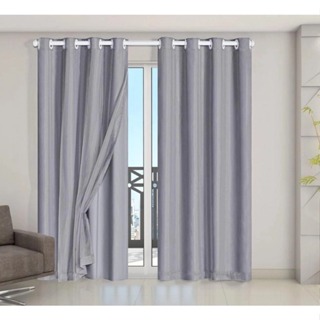 Cortina Blackout PVC com Tecido Voil Para Quarto e Sala Corta Luz 100% em Oferta na Shopee