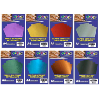 Papel Lamicote A4 1 Face 250g 10 Folhas - OFF PAPER em Oferta na Shopee