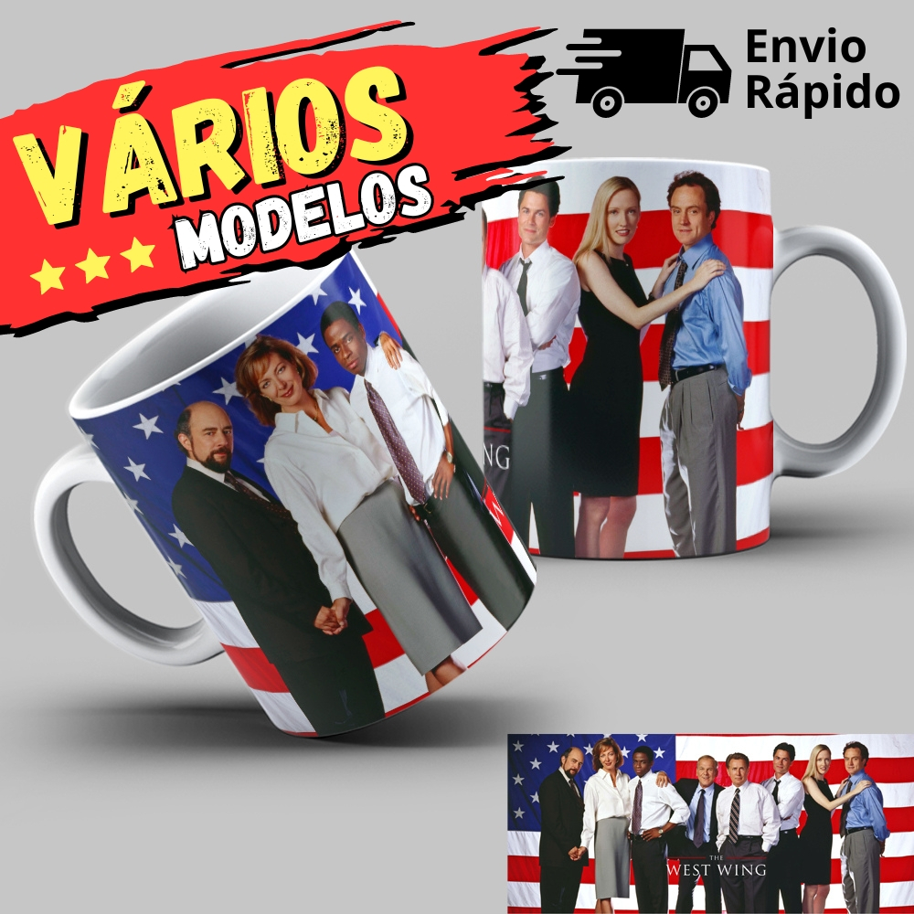 Caneca The West Wing Nos Bastidores do Poder 18 Modelos