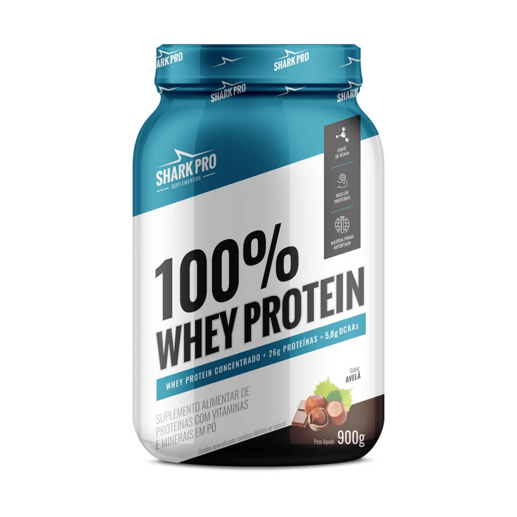 Whey Protein 100% Concentrado 900g Shark Pro