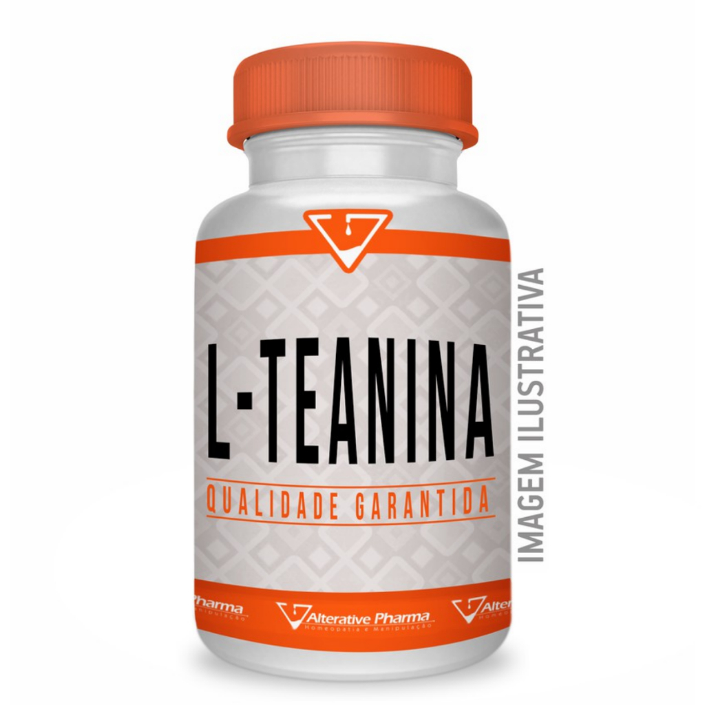 L Teanina 200mg 60 Cápsulas L-theanine em Oferta na Shopee