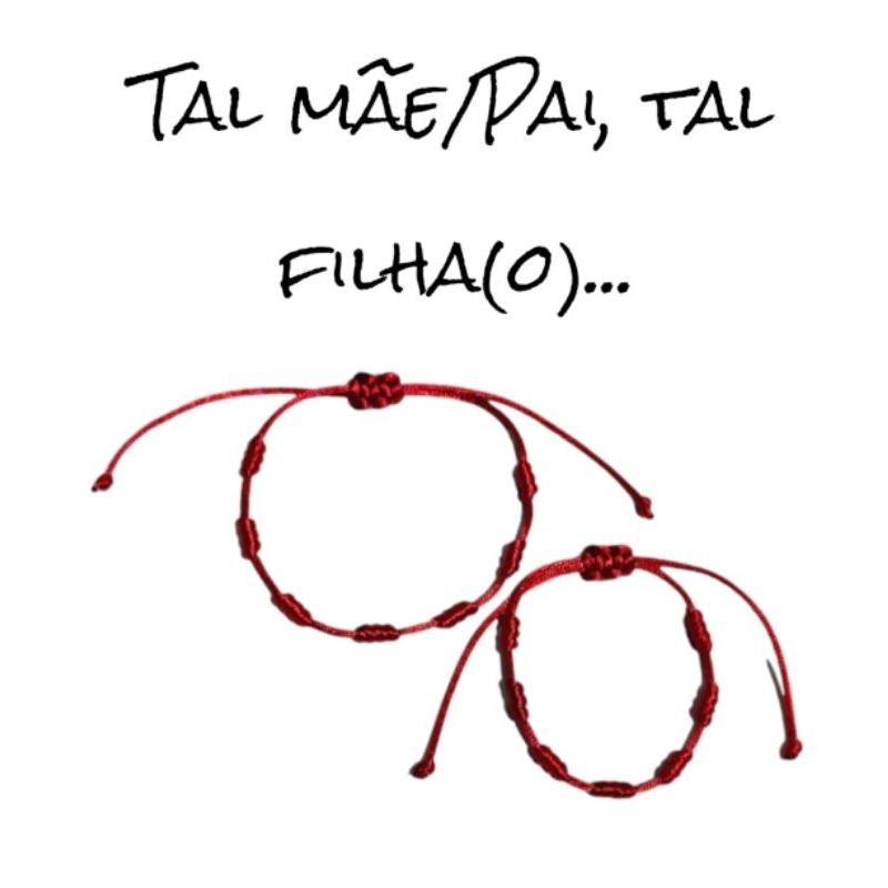 Pulseira vermelha 7 nós  bebê/infantil adulto Kabbalah regulável em Oferta na Shopee