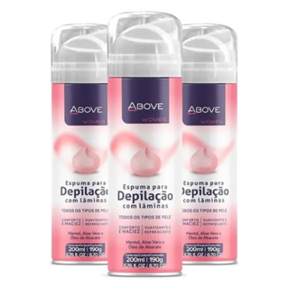 kit com 4 Espuma para Depilacao com Laminas Above Women 04 unidades em Oferta na Shopee