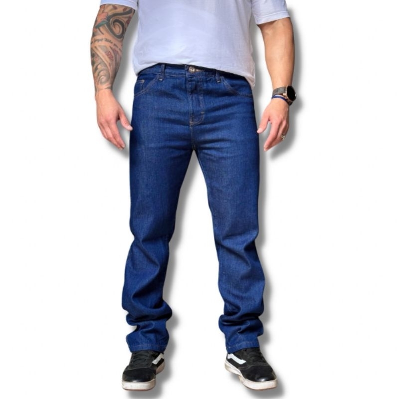 Calça Jeans Masculino Básica Para Trabalho Barata Com Elastano Lycra