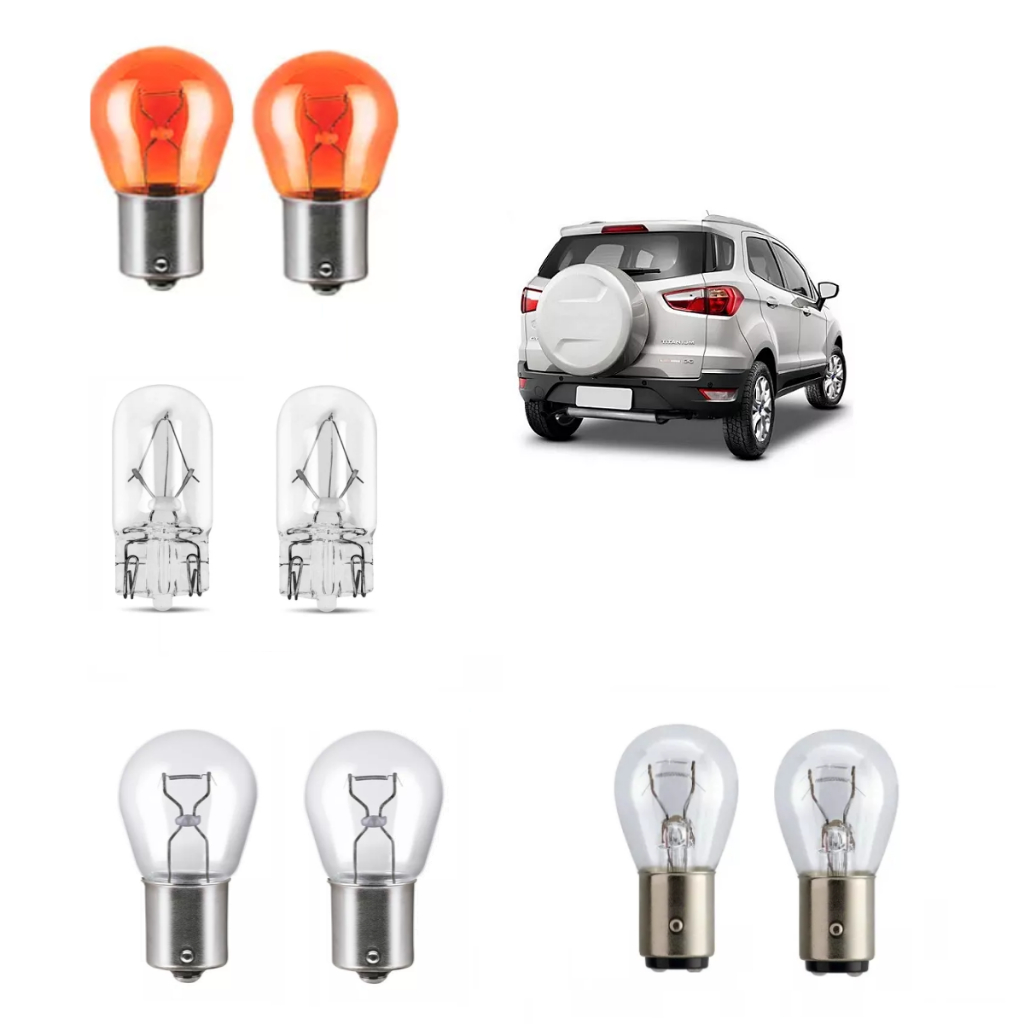 Jogo Lampada Lanterna Traseira Ré Seta Ecosport Todos Anos em Oferta na Shopee