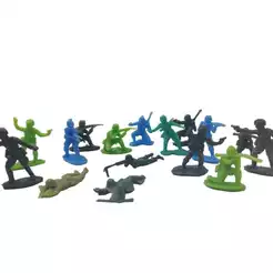 20 Soldado Soldadinho Exercito Marinha Militar Brinquedo Boneco Lembrancinha Kit Festa Aniversario
