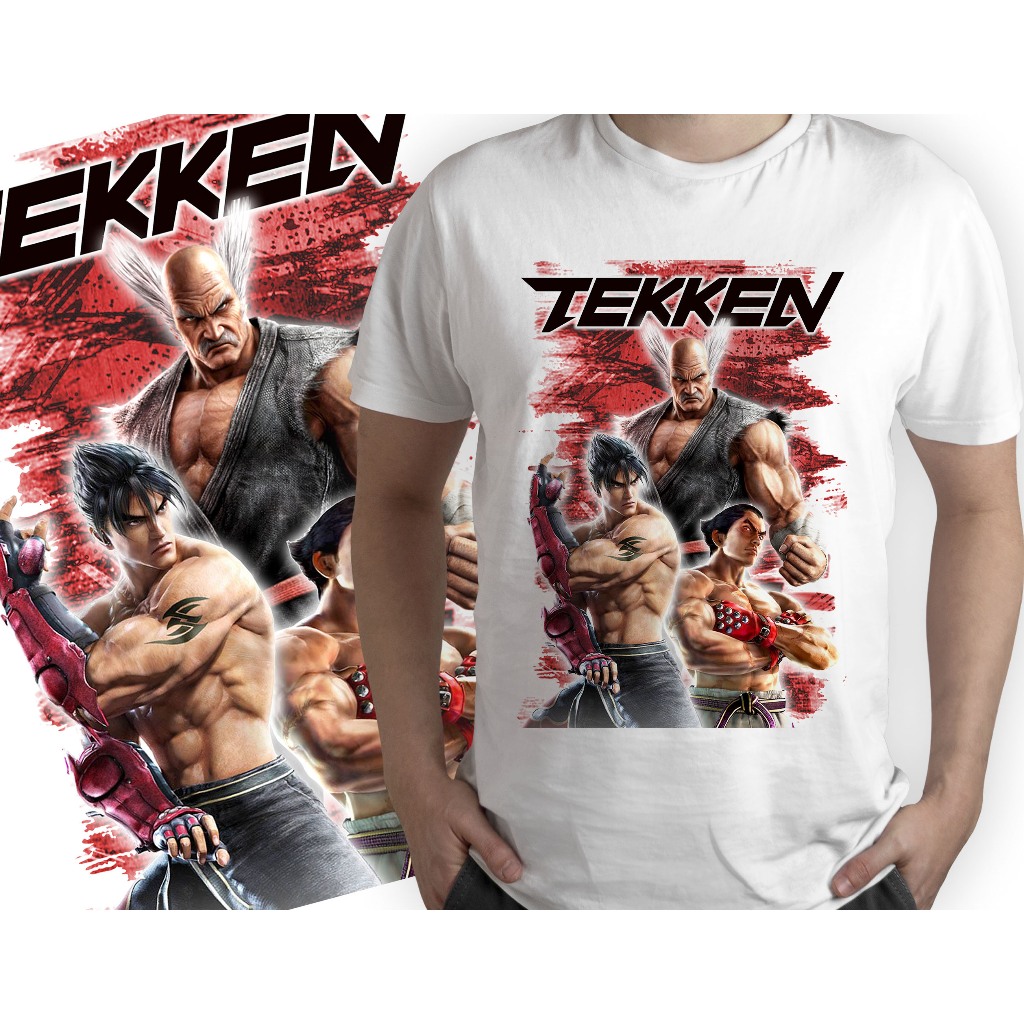 Camisa de jogo arte  Tekken  personalizada T-shit