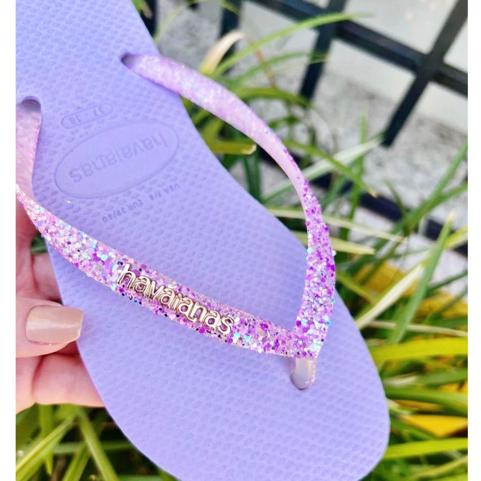 Havaianas Flourish Slim Glitter - Lilás