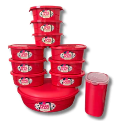 Jogo De Potes MakePlast Com 11 Peças E Jarra De 1Litro