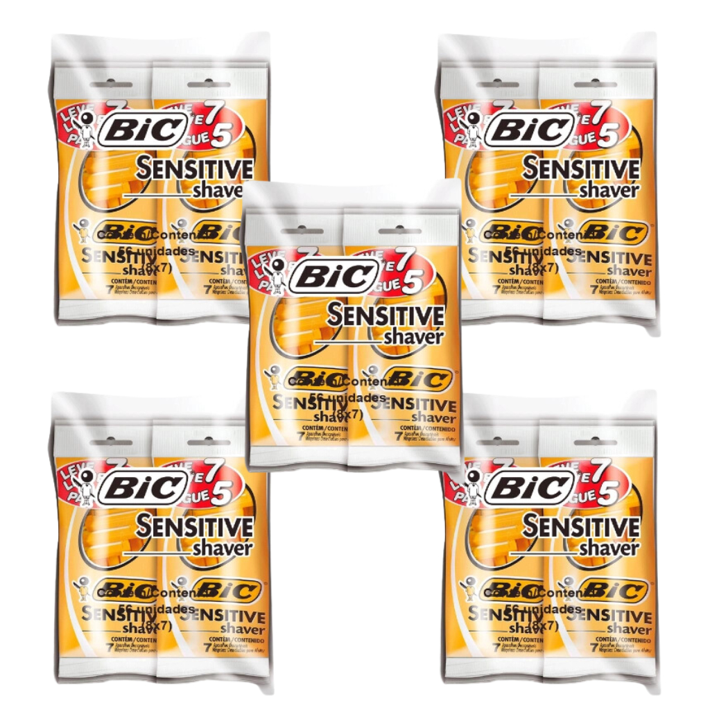 Aparelho De Barbear Bic Amarelo KIT 280 UNIDADES em Oferta na Shopee