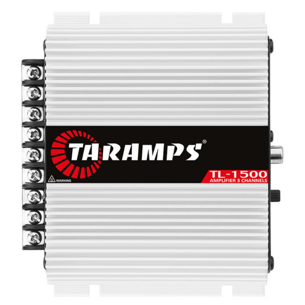 Módulo Amplificador Taramps TL1500 390W Rms 3 Canais 1 Canal 200W Rms 4 ohms 2 Canais 95W Rms 2 ohms