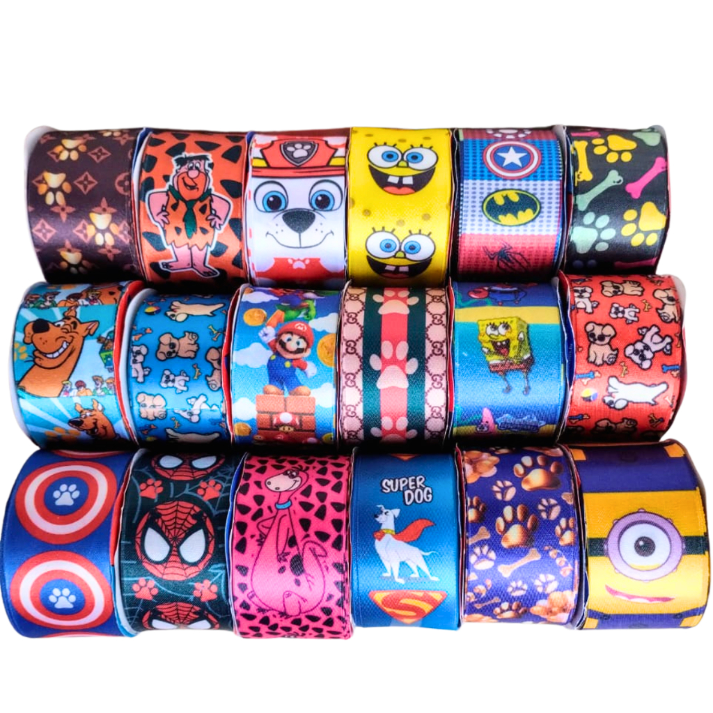 Kit Fita  Cetim 38mm Gravata pet 20metros Promoção! em Oferta na Shopee