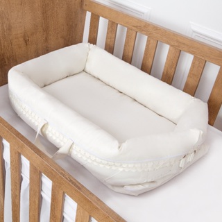 Ninho Redutor de Berço Bebe Portatil Perola Palha em Oferta na Shopee