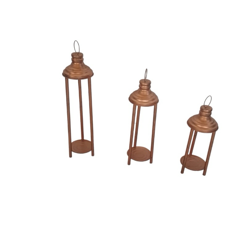 trio de luminária decorativa de festa em ferro pintura eletrostática para festa aniversário em ferro reforçado com 3 PCs pode usar no chão e na mesa
