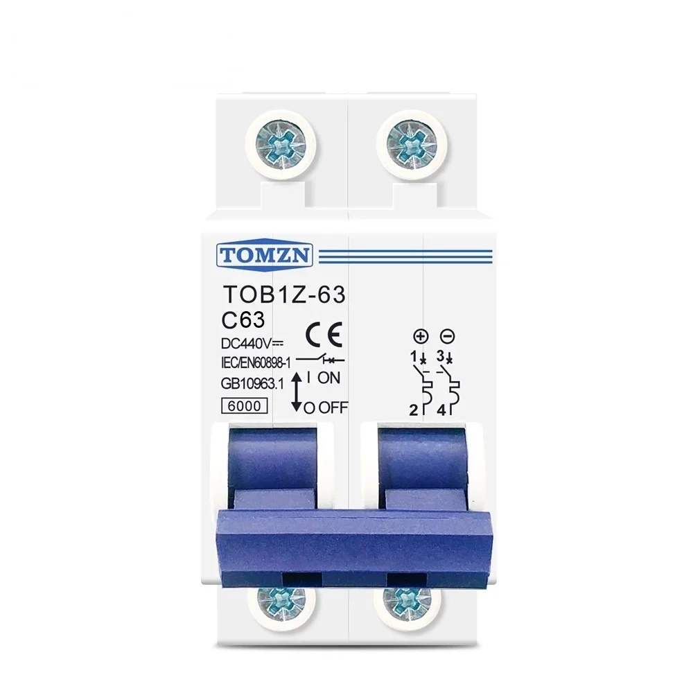 Disjuntor Dc Cc Corrente Contínua 63a 440v Bipolar