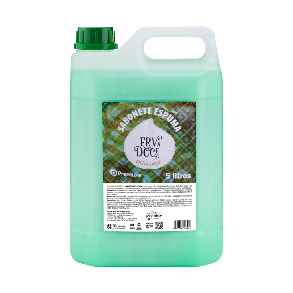 Sabonete em Espuma Premisse Deoline Erva Doce Suave 5L - Beauty