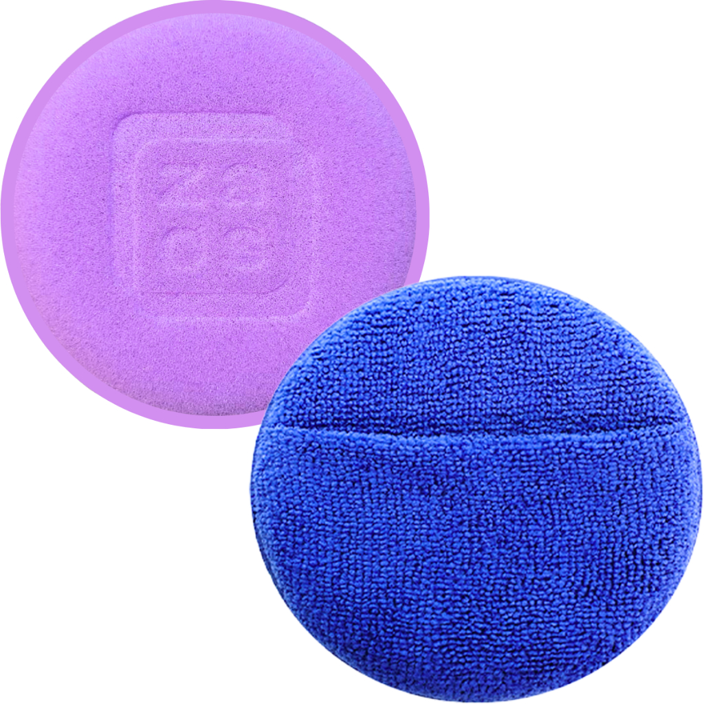 Aplicador de Microfibra com Encaixe de Mão + Aplicador de Espuma em Oferta na Shopee