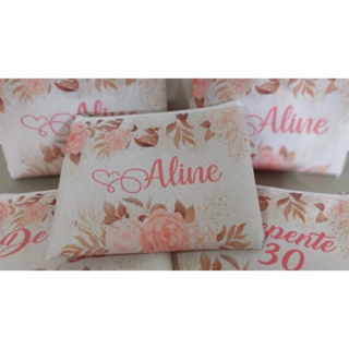 60 Porta  Moedas Rústico Lembrancinhas De Maternidade Menina bebê em Oferta na Shopee