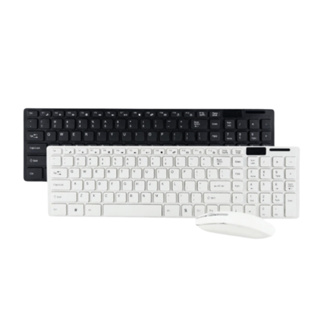 Kit Teclado Mouse Wireless S/fio Ultra Slim 2.4 Ghz K-06 Macio Com Capa Silicone em Oferta na Shopee