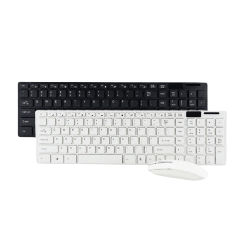 Kit Teclado Mouse Wireless S/fio Ultra Slim 2.4 Ghz K-06