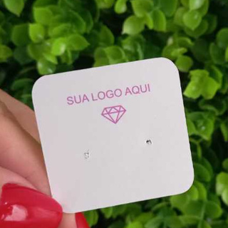 Tag para 01 par de brinco - Personalizável - 48 unidades em Oferta na Shopee