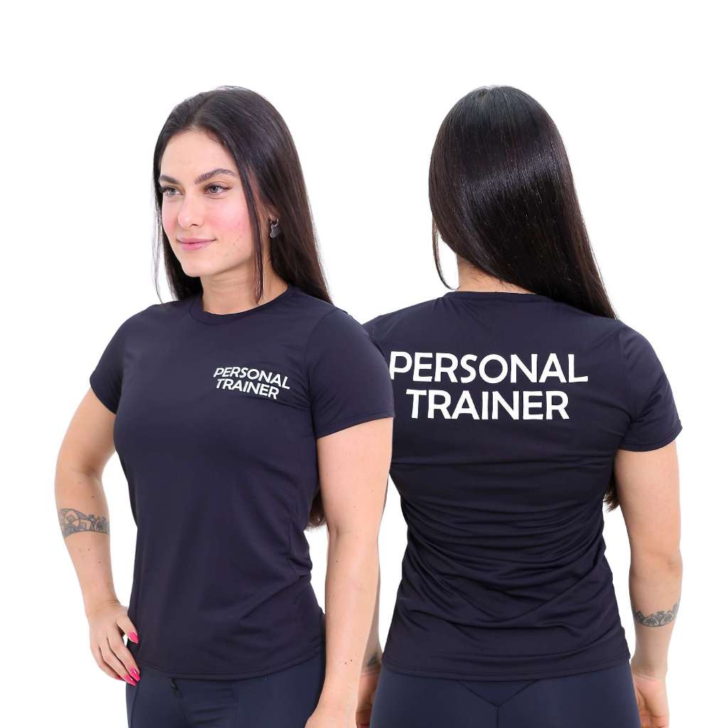 BABY LOOK FEMININA PERSONAL TRAINER em Oferta na Shopee